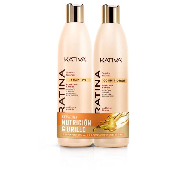 KATIVA KERATINA KIT CHAMPÚ 355 ML + ACONDICIONADOR 355 ML KATIVA KERATINA KIT CHAMPÚ 355 ML + ACONDICIONADOR 355 ML
