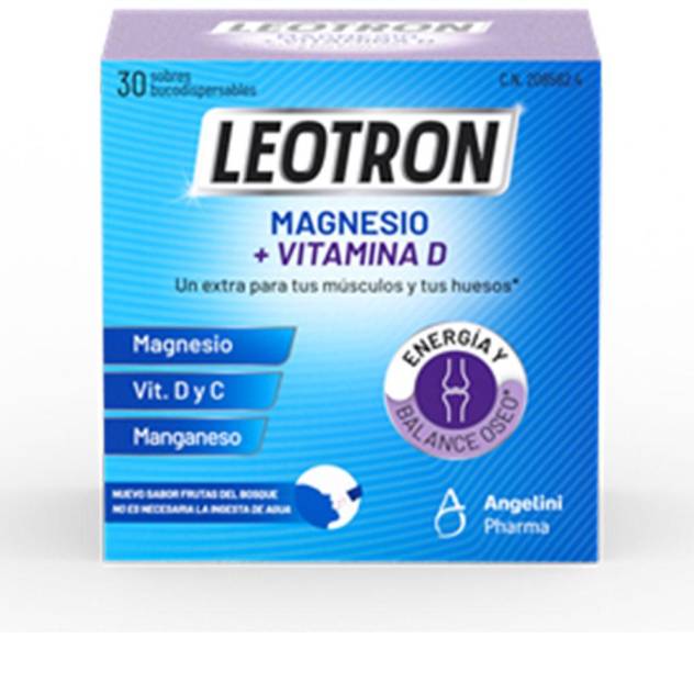 LEOTRON MAGNESIO + VITAMINA D sticks 30 u LEOTRON MAGNESIO + VITAMINA D sticks 30 u