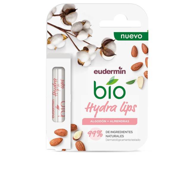 PROTECTOR LABIAL BIO HIDRATANTE algodón + almendras E 4,8 gr