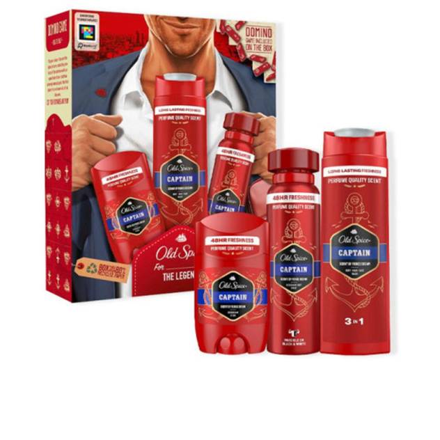 OLD SPICE CAPTAIN ESTUCHE 3 pz