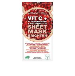 FAB FACE FOOD VIT C + POMEGRANATE & HYALURONIC ACID marcarilla de tela 1 u