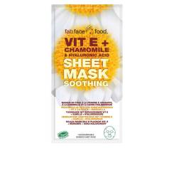 FAB FACE FOOD VIT E + CHAMOMILE & HYALURONIC ACID mascarilla de tela 1 u