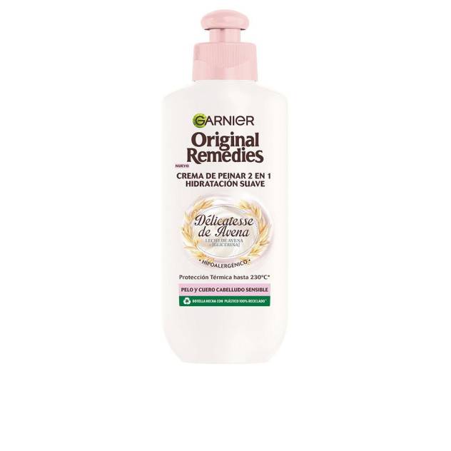 ORIGINAL REMEDIES crema de peinar 2 en 1 avena 200 ml