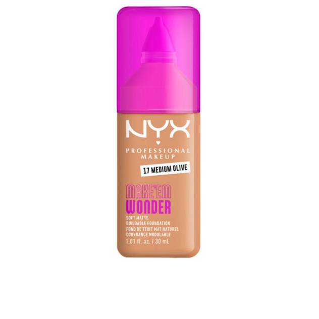 MAKE'EM WONDER foundation #17-Medium Olive 30 ml