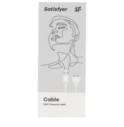 SATISFYER USB cargador cable blanco 1 u