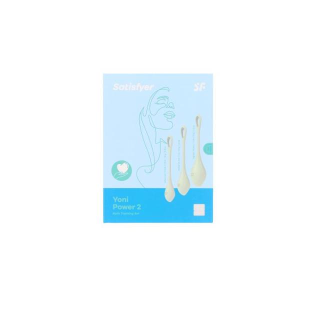 SATISFYER YONI POWER 2 bolas chinas light green 3 u