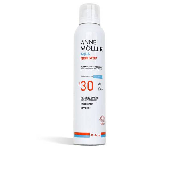 AQUA NON STOP resistente al agua y al sudor body spray SPF30 200 ml AQUA NON STOP resistente al agua y al sudor body spray SPF30 200 ml