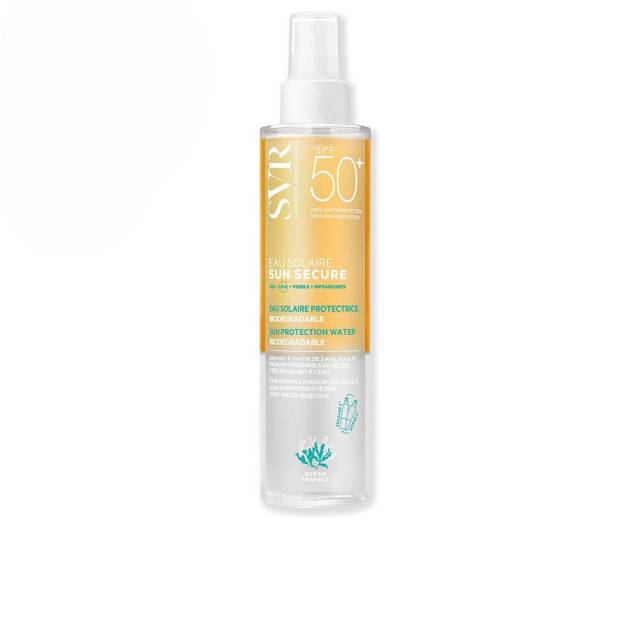 SUN SECURE eau solaire protectrice biodégradable SPF50+ 200 ml SUN SECURE eau solaire protectrice biodégradable SPF50+ 200 ml