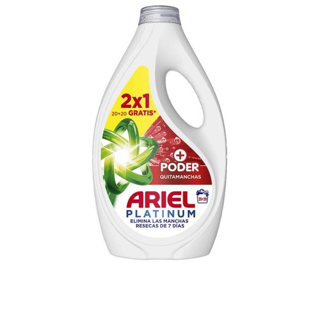 ARIEL EXTRA PODER QUITAMANCHAS detergente líquido PACK 2 x 20 dosis