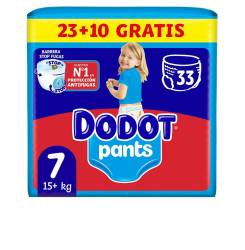 DODOT PANTS pañal-braguita talla 7 +17 kg 33 u
