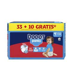 DODOT PANTS pañal-braguita talla 4 9-15 kg 43 u