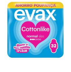 EVAX COTTONLIKE compresas normal alas 32 u