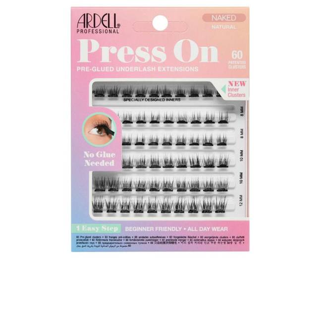 ARDELL PRESS ON pre-glued underlash extensions #naked natural 60 u ARDELL PRESS ON pre-glued underlash extensions #naked natural 60 u