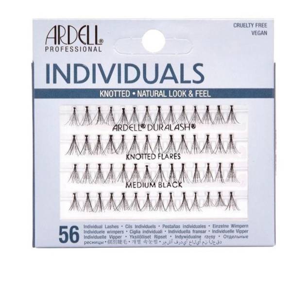 ARDELL INDIVIDUALS knotted flares #medium black 56 u ARDELL INDIVIDUALS knotted flares #medium black 56 u