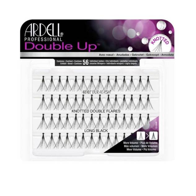 ARDELL INDIVIDUALS DOUBLE UP knotted double flares #long black 56 u ARDELL INDIVIDUALS DOUBLE UP knotted double flares #long black 56 u