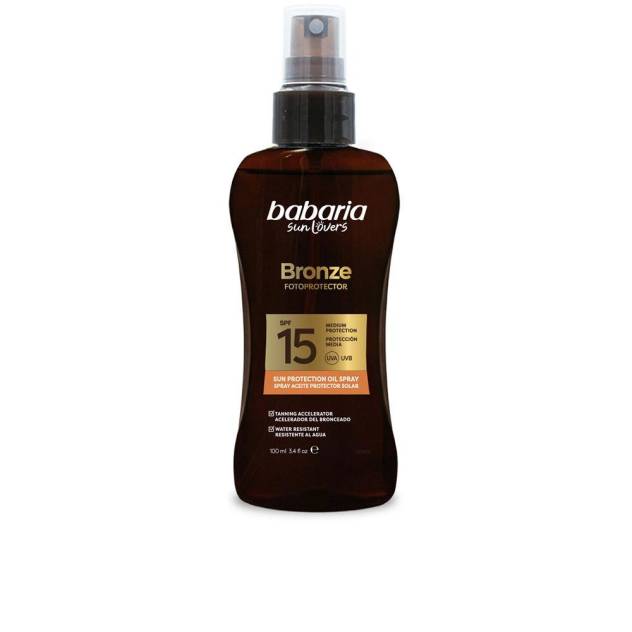 SUN LOVERS BRONZE spray aceite protector solar SPF15 100 ml SUN LOVERS BRONZE spray aceite protector solar SPF15 100 ml