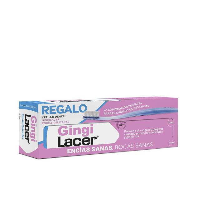 GINGILACER PASTA DENTÍFRICA + CEPILLO DENTAL PACK 2 pz GINGILACER PASTA DENTÍFRICA + CEPILLO DENTAL PACK 2 pz