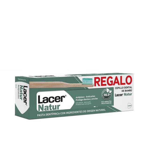 LACER NATUR PASTA DENTAL + CEPILLO DENTAL PACK 2 pz LACER NATUR PASTA DENTAL + CEPILLO DENTAL PACK 2 pz
