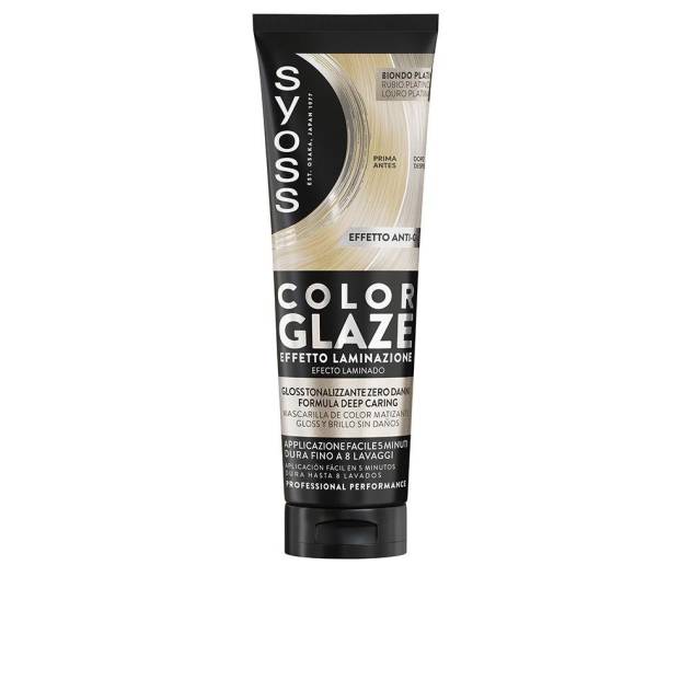 COLOR GLAZE mascarilla de color matiante con efecto laminado #Rubio Platino 130 ml COLOR GLAZE mascarilla de color matiante con efecto laminado #Rubio Platino 130 ml