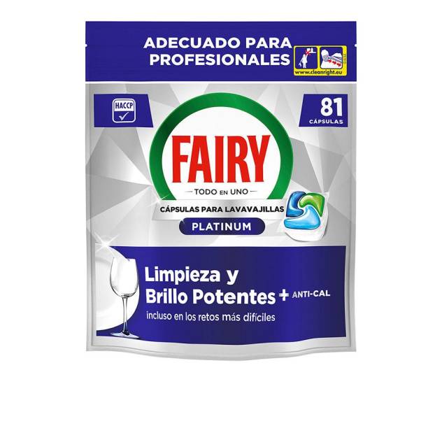 FAIRY PROFESSIONAL PLATINUM lavavajillas 81 cápsulas FAIRY PROFESSIONAL PLATINUM lavavajillas 81 cápsulas