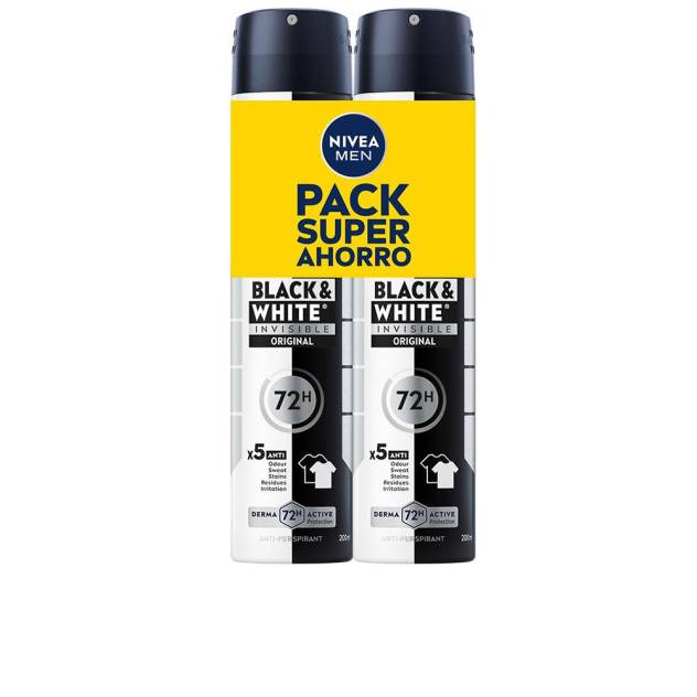 MEN BLACK & WHITE INVISIBLE ORIGINAL PACK 2 x 200 ml MEN BLACK & WHITE INVISIBLE ORIGINAL PACK 2 x 200 ml