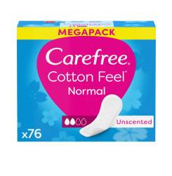 CAREFREE COTTON protector sin fragancia 76 u