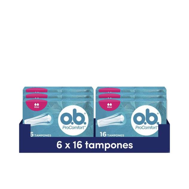 O.B. PROCOMFORT mini tampón 16 u O.B. PROCOMFORT mini tampón 16 u