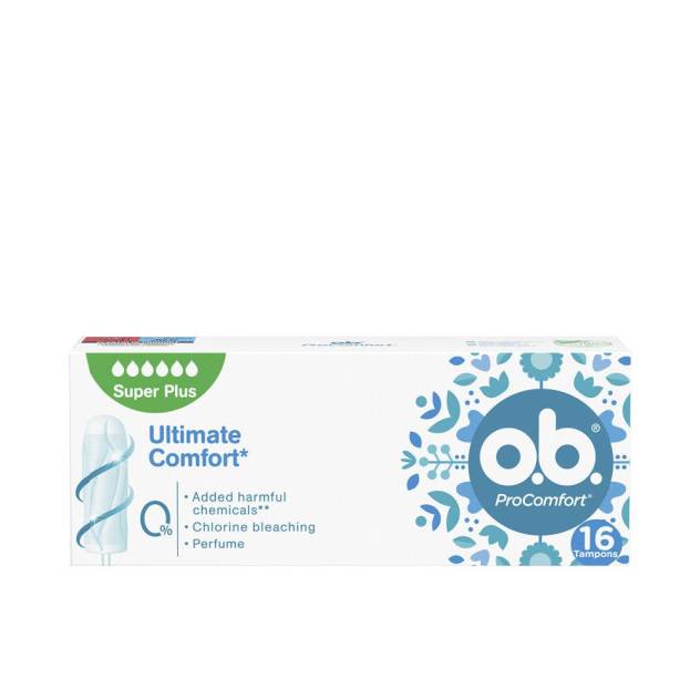 O.B. PROCOMFORT super plus 0% tampón 16 u O.B. PROCOMFORT super plus 0% tampón 16 u