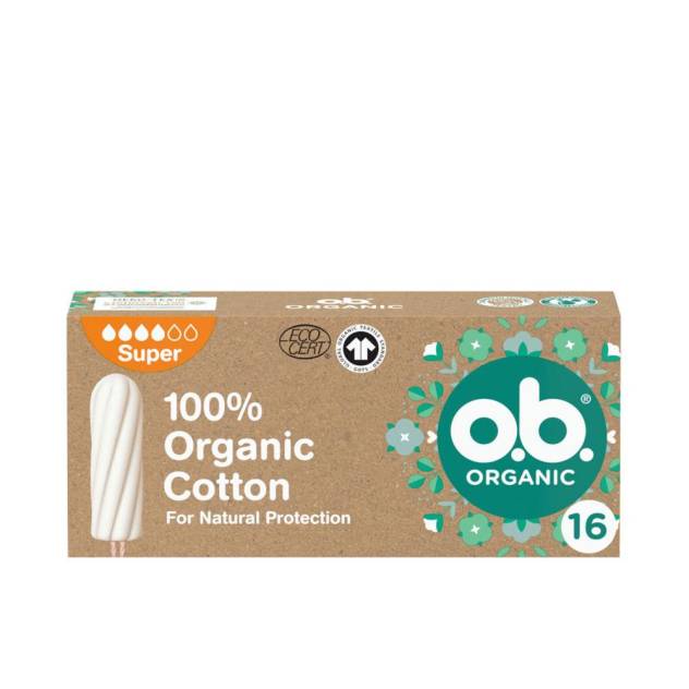 O.B. ORGANIC super tampón 16 u O.B. ORGANIC super tampón 16 u