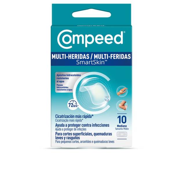 MULTI-HERIDAS SMARTSKIN apósitos hidrocoloides impermeables medianos 10 u MULTI-HERIDAS SMARTSKIN apósitos hidrocoloides impermeables medianos 10 u