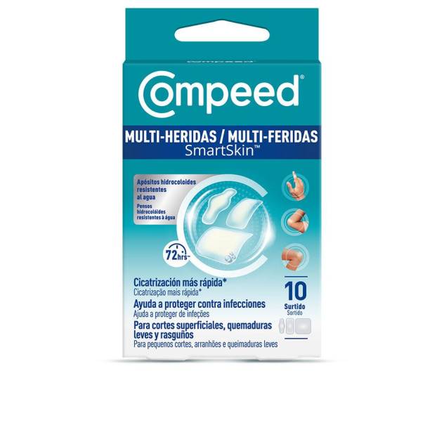 MULTI-HERIDAS SMARTSKIN apósitos hidrocoloides impermeables surtidos 10 u MULTI-HERIDAS SMARTSKIN apósitos hidrocoloides impermeables surtidos 10 u