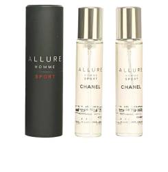 ALLURE HOMME SPORT eau de toilette vaporizador de viaje y 2 recargas 3 x 20 ml