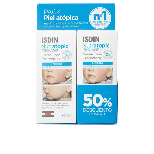 Set Crema faciala pentru bebelusi ISDIN NUTRATOPIC PRO-AMP 2 x 50 ml Set Crema faciala pentru bebelusi ISDIN NUTRATOPIC PRO-AMP 2 x 50 ml