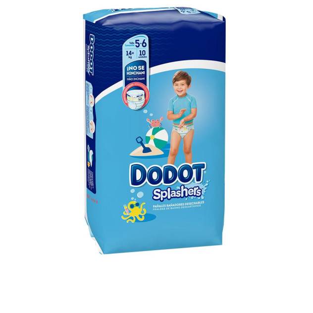 DODOT SPLASHERS bañador desechable talla 5-6 + 14 kg 10 u