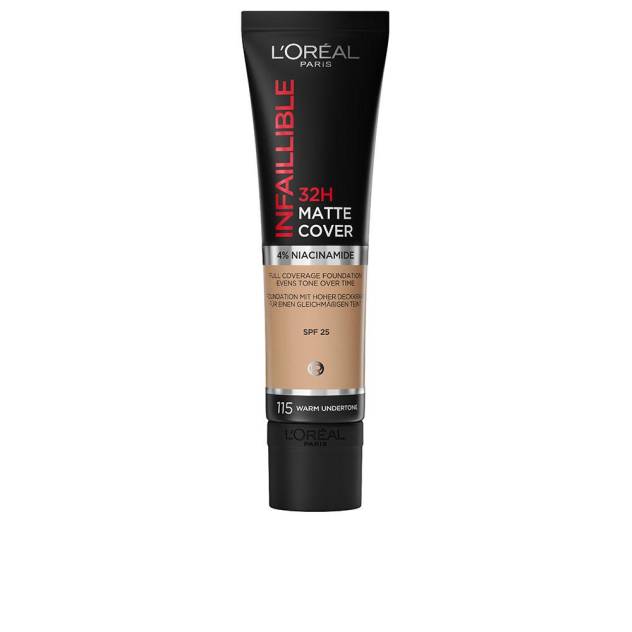 INFAILLIBLE 32H matte cover foundation #115-Warm Undertone 30 ml