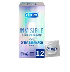 INVISIBLE extra lubricado preservativos 12 u