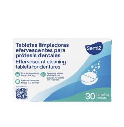 Tabletas Limpiadoras para Dentaduras Postizas 30 Unidades