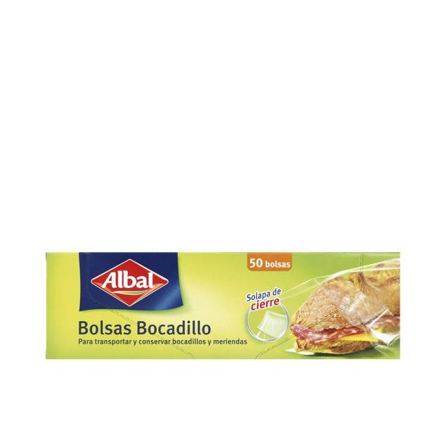 BOLSAS BOCADILLO con solapa de cierre 50 u