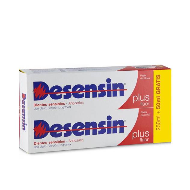 DESENSIN PLUS FLÚOR pasta dentífrica dúo 2 x 150 ml
