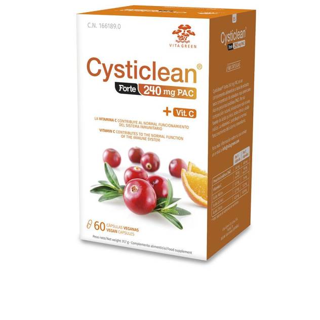 CYSTICLEAN FORTE con PAC y Vit C y Arándano Rojo cápsulas 60 u