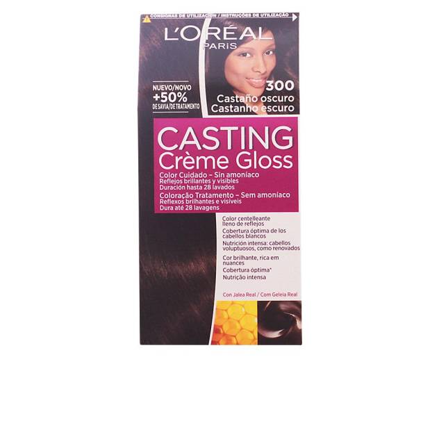 Vopsea de par fara amoniac L’oreal Paris CASTING CREME GLOSS #300 castaño oscuro 1 buc