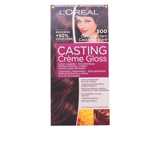 Vopsea de par fara amoniac L’oreal Paris CASTING CREME GLOSS #500-castaño claro 1 buc 