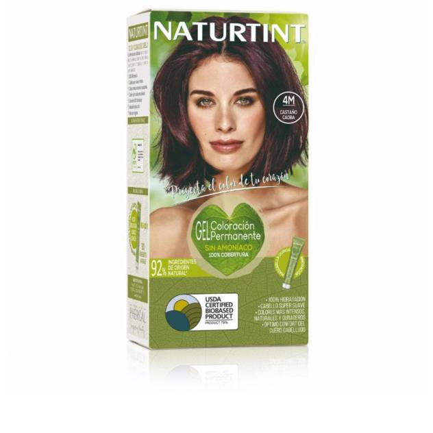 NATURTINT tinte sin amoniaco #4M-Castaño Caoba 170 ml