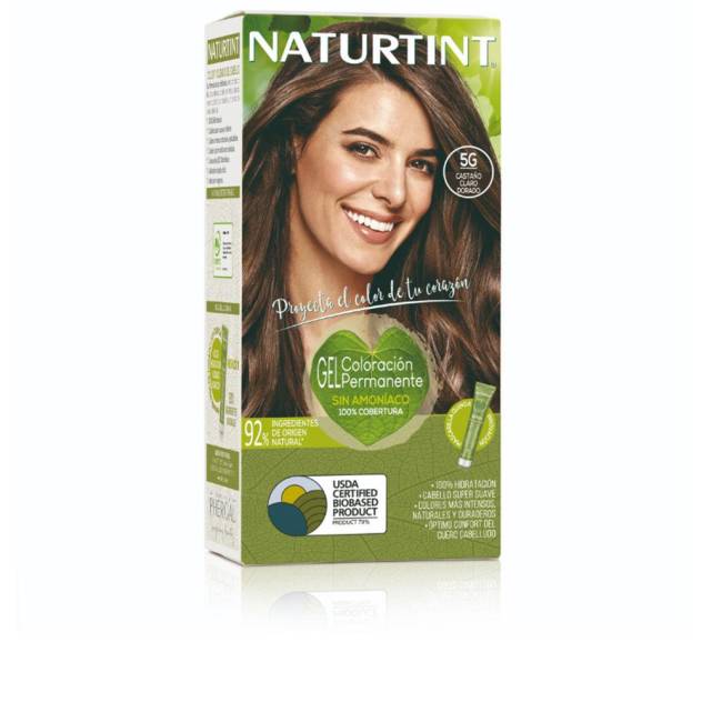 NATURTINT tinte sin amoniaco #5G-Castaño Claro Dorado 170 ml