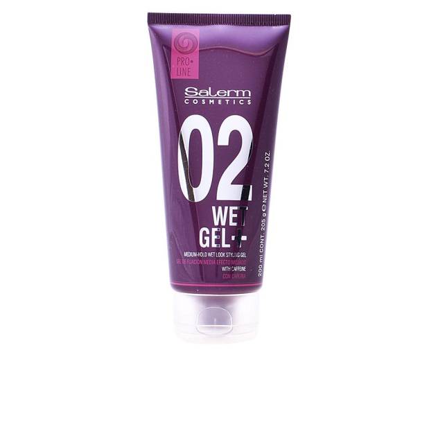 WET GEL+ medium hold wet look styling gel 200 ml