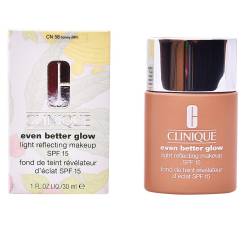 EVEN BETTER GLOW light reflecting makeup SPF15 #honey